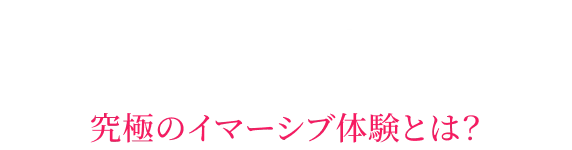 About 究極のイマーシブ体験とは？